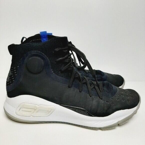 UNDER ARMOUR Curry 4 Basketball Athletic Shoes Black Youth Sz 6.5 - Picture 5 of 14
